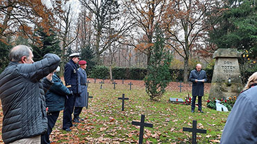 Ansbach Waldfriedhof Gedenkfeier zum Volkstrauertag 2021