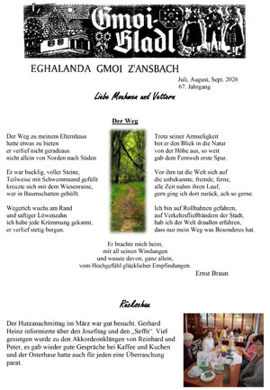Ansbach Egerländer Gmoibladl 07-09-2026