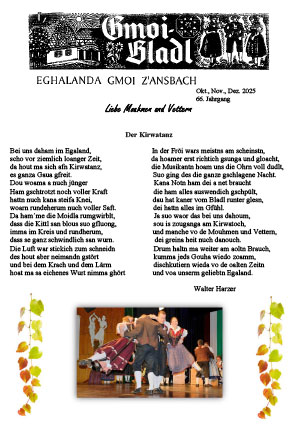 Ansbach Egerländer Gmoibladl 10-12 2025